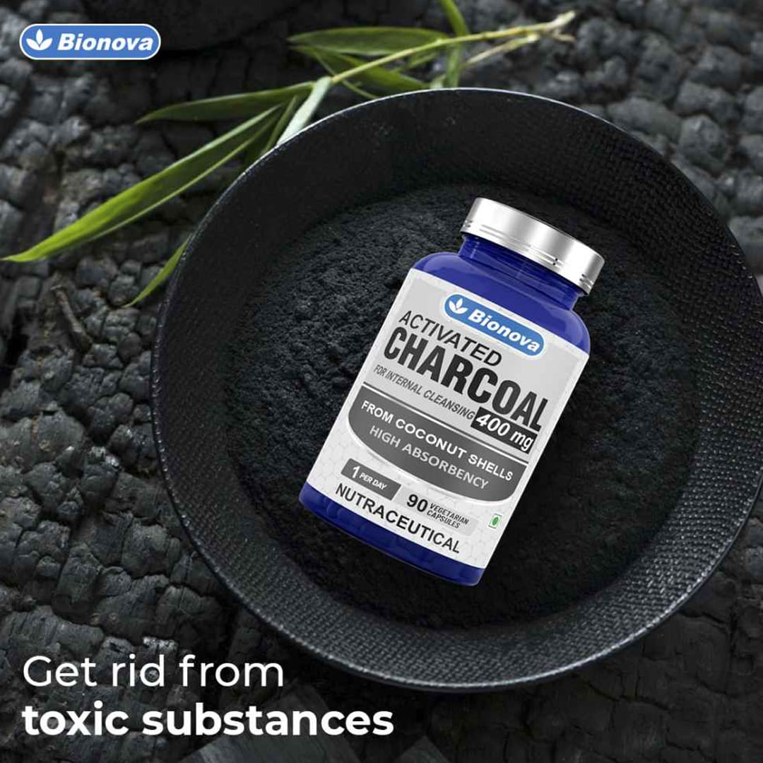 Activated Charcoal Capsules- 90’s pack - Detoxification