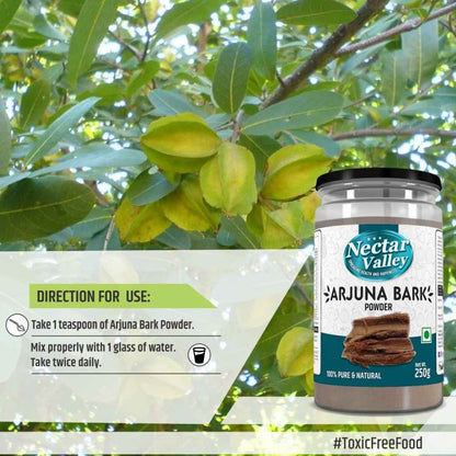 Arjuna Bark Herbal Powder | Heart Health & Wellness | No Additives
