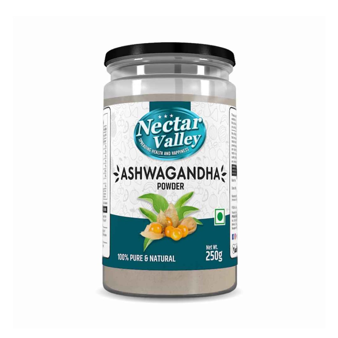 Ashwagandha Powder (Withania Somnifera), 100% Organically Processed Pure Root Powder - - 250g