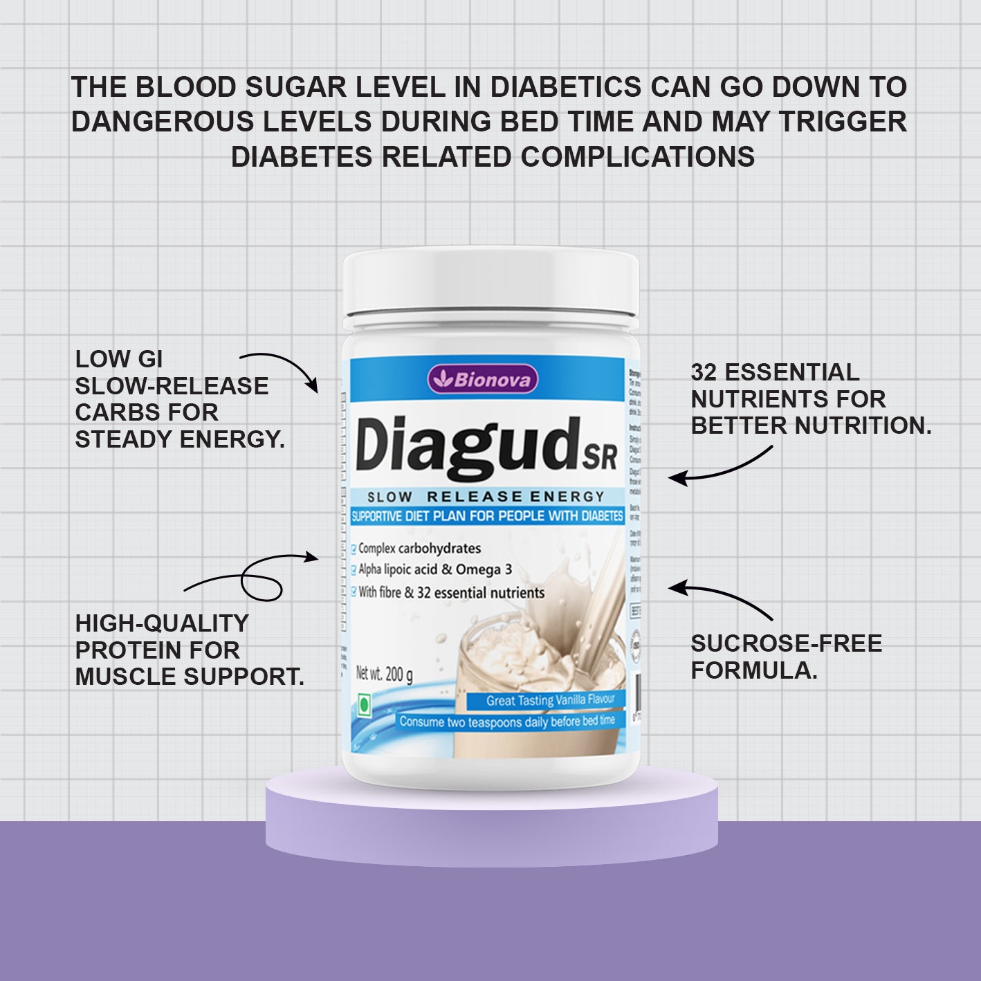 Diagud-SR health drink for those with diabetes (200g)