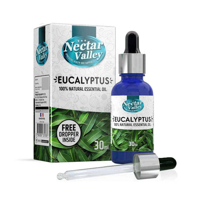 Eucalyptus Essential Oil 100% Natural and Pure, for Hair, Beard, Skin, Face 30ml
