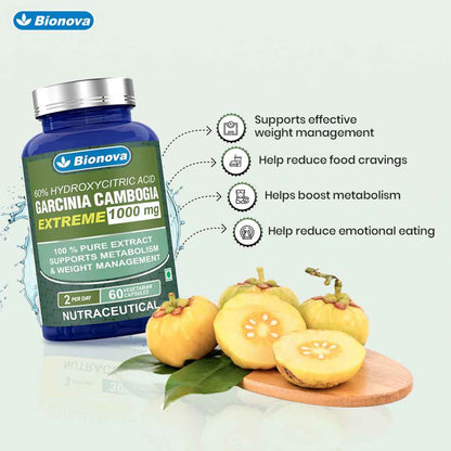 Garcinia Cambogia Capsules - 60% HCA for Weight Management
