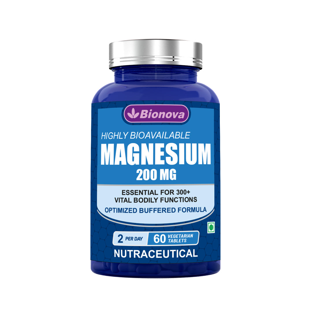 Magnesium Glycinate Tablets – Essential for 300+ vital bodily functions | 60's