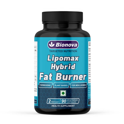 Lipomax Hybrid Fat Burner Capsules | Helps reduce belly fat | Weight Loss supplement