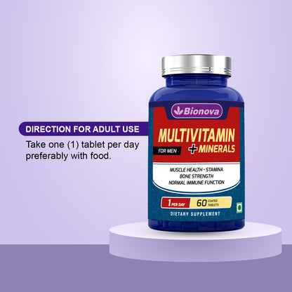 Multivitamin for Men | Energy, Stamina & Immunity - 60 tablets