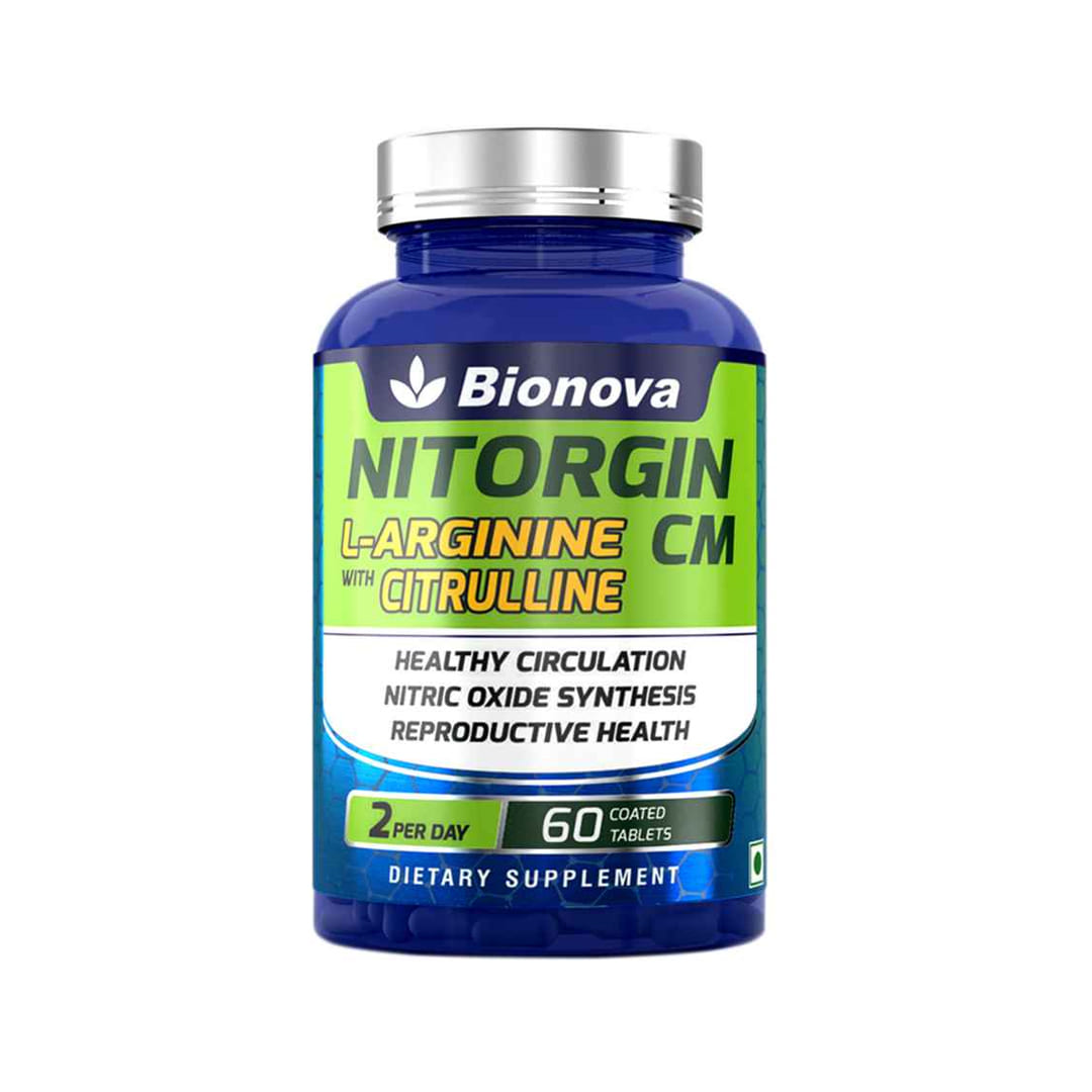 L-Arginine with Citrulline Malate Vegetarian Tablets for Enhanced Wellness - 60's pack