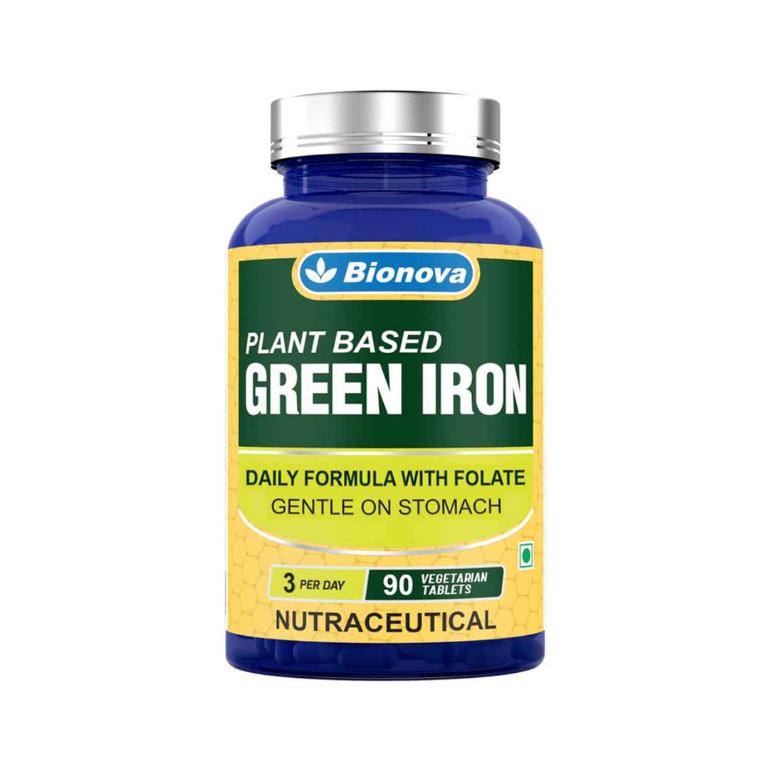 Plant based Green Iron Tablets, 90's pack