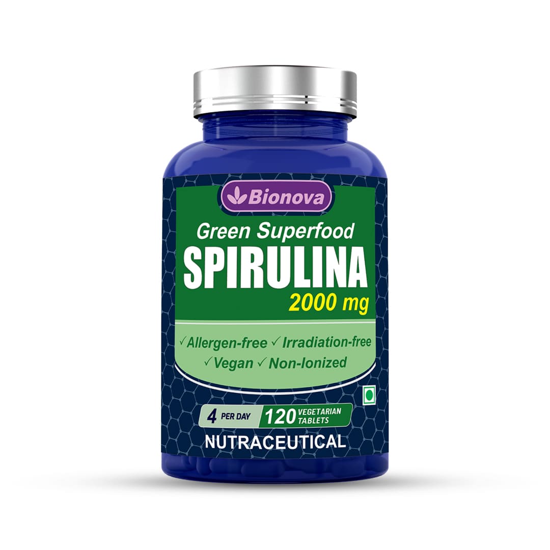 Spirulina Tablets - 120 Quick Release Vegetarian Tablets