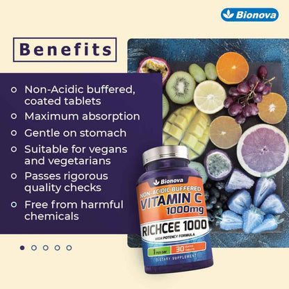Premium Vitamin C Tablets for Immune Support and Antioxidant Defense